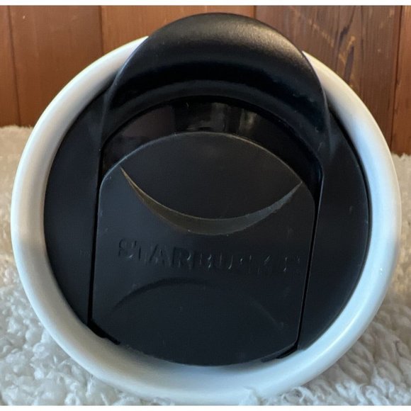 Black Starbucks Coffee Writable Ceramic 12 Oz Travel Tumbler w/Lid - No Pen 2016 - Picture 4 of 6